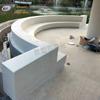 Villa quintal jardim moinho de água tamborete terraço arco deck pré-fabricada cadeira de cimento especial-em forma UHPC material tamborete de arte