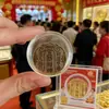 Adesivos de Telefone dos Cinco Deuses da Riqueza de Cinco Vias Banhados a Ouro, Ímãs de Geladeira Atrativos à Fortuna, Adesivos de Lingote de Ouro, Itens Populares para Transmissão ao Vivo, Presentes no Atacado