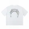 Estilo Americano Ojos de la Verdad Calle de Moda Casual Estampado de Letras Etiqueta Pequeña Casual Simple HOE Camiseta de Manga Corta Holgada Verano Marca de Moda