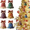 Plano 2D Set de 6 Piezas Día de la Independencia 250 Aniversario Campanas de Madera Árbol de Navidad Decoraciones para Fiestas en Casa Colgantes