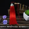Fleco Rojo con Borlas Material Hecho a Mano para DIY Broche Hanfu Estilo Antiguo Adorno Colgante Cortina de Linterna Colgante para Coche Fleco con Borlas