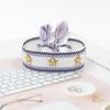 Pulsera de Correa con Borla de Remache de Estrella de Cinco Puntas, Pulsera Tejida de Estilo Étnico Colorido, Accesorios Transfronterizos de Estilo Mixto Multicolor
