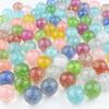Pelota elástica de colores arcoíris esmerilada de 25 mm, pelota saltarina para niños, juguete de Yiwu, máquina de huevos retorcidos, suministro transfronterizo
