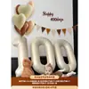 Balões Digitais para Decoração de Festa do 100º Dia do Bebê, Adereços de Foto para Bebê para Fotos de 100 Dias em Casa