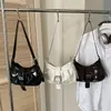 Bolsa de ombro única de alta qualidade estilo coreano plissada 2026 verão nova moda versátil elegante bolsa sela