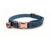 Collar de Gato de Terciopelo con Cascabeles, Collar Grabado con Láser para Perros y Gatitos para Prevenir Pérdidas y Tomar Fotos, Collar de Cuello al por Mayor Transfronterizo