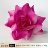 Flor de rosa artificial con bordes rizados, cabeza de rosa para arreglos florales, materiales de arte floral, accesorio para el cabello, accesorio de pasador, decoración de boda