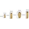 Oro de 14K rectangular recto cuenta pulida hecha a mano DIY pulsera collar cara cortada recta cuenta pulida accesorios de joyería materiales