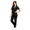 Uniformes de lavado de manos personalizados con cinturón de corbata, ropa de trabajo para salón de belleza, uniformes de enfermería transfronterizos, prendas de lavado de manos, ropa de lavado de manos en lotes pequeños