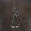 Brinquedo de Estatueta Modelo Guerreiro com Armadura de Cobre Estilo Antigo, Peças de Jogo de Tabuleiro de Cobre Branco, Jogo de Batalha Militar, Presente de Aniversário para Homens, Atacado