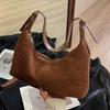 Bolsa Fosca Vintage Feminina Grande Capacidade 2025 Nova Transfronteiriça Versátil Ombro Transversal Bolsa Tote Casual Simples
