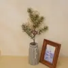 Amazon Plantas Accesorios de Navidad Fruta Roja Ramas de Pino Agujas Pino Artificial Pe Atmósfera Decoraciones Artesanales Árbol de Navidad