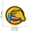 Pegatinas de Tela con Expresiones de Emoji Accesorios para Ropa Calcomanías Decorativas Parches Divertidos Serie de Insignias Redondas Lindas de Smiley