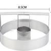 Molde Redondo para Galletas de Acero Inoxidable Prensado en una Pieza Molde para Galletas Donas Gadget para Hornear DIY