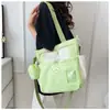 Bolsa de Tote de Nylon Fresca y Dulce Otoño 2026 Gran Capacidad Hombro Único Bolsa para Mujer Cremallera Bolsillo para Teléfono para Uso Diario