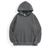 Otoño e invierno 500 gramos de terciopelo de cordero sintético pesado más terciopelo con capucha en los hombros bolsillo suéter pullover abrigo grueso estampado