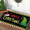 Tapete de chão de Natal transfronteiriço para sala de estar, banheiro e entrada, antiderrapante, absorvente de água, secagem rápida, resistente ao desgaste, fácil de limpar