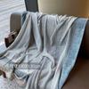 Bufanda Cuadros Pequeños de Lino para Mujer, Nuevo Estilo de Verano, Protección Solar, Bufanda Cuadrada Grande, Bufanda Delgado de Seda, Chal para Habitaciones con Aire Acondicionado