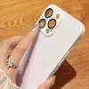 Pintura Metálica Vidrio 15 Funda para Teléfono Móvil Apple 14 Promax Gama Alta 12 Simple 11 Color Puro Xsmax Película para Lente