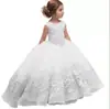 Vestido Infantil Vestido de Princesa Estilo Longo Apresentação de Anfitrião Passarela Apresentação de Piano Vestido Daminha Renda Saia Tutu