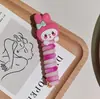 Anel de Cabelo Colorido Arco-Íris Sanrio Linha Telefônica para Cabelo Headwear Cartoon de Menina Corda para Cabelo de Trança Bolha Acessórios de Cabelo Kulomi