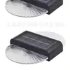 Nueva lámpara de pared solar de iluminación ascendente y descendente transfronteriza para patios exteriores, luz de lavado de pared para villas y jardines, luz ambiental en forma de abanico
