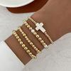 Europa y Estados Unidos joyería transfronteriza amor personalizado metal borla colgante pulsera viento ins joyería irregular con cuentas