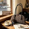 2026 Nueva Bolsa Grande de Mano para Viajes Diarios Casual Simple con Correa al Hombro Nicho Rayas Lunares Bolsa Almohada