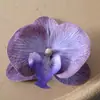 Cabezas de flores artificiales de orquídea mariposa, materiales para flores de pared, materiales para pasadores y accesorios para el cabello hechos a mano para DIY, piezas de flores y accesorios de pétalos para decoración de bodas