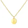 Diseño de Nicho Sentido Ronda 26 Letra Colgante Pam Collar Moda Femenina Versátil Todo-partido estilo ins Cadena para Clavícula Collar