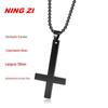 E-Commerce Transfronteiriço Joias 57mm Aço Inoxidável Pingente Cruz Invertida Personalizado Pingente Geométrico Masculino Atacado