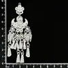 Accesorios de imán para refrigerador de la etnia Miao, piezas estilo chino de fénix y mariposa imitación plata, estilo étnico de plata Miao de nicho, pavo real, área escénica de Guizhou