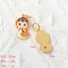 2025 Benmingnian Zodiaco Serpiente Accesorios Arena Antigua Oro Dibujos Animados Adorable Serpiente Fu Serpiente de Amor Conejo Colgante DIY Lote