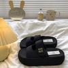 Pantuflas de Velcro Súper Populares con Suela Gruesa para el Verano de Mujer 2025 Nuevas Sandalias de Una Sola Tira para Personas Bajas para Aumentar Altura