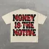 Punk Europeu e Americano Edição Grande Impresso T-Shirt Y2K Estilo Hip Hop Masculino T-Shirt Mascarado Menina Gótico Manga Curta Top