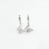 Joias de Prata Esterlina S925 Pingente de Borboleta Vazado Personalizado Retrô Acessórios de Prata Tailandesa Artesanais DIY Ornamento Simples de Prata