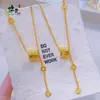 Tienda de Oro Mismo Estilo Oro Arena Oro Brillante Escama de Dragón Cintura Pequeña Cadena de Clavícula Versátil Cadena Deslumbrante para Clavícula Joyería Versátil de Lujo Ligero