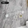 Gancho de ventosa de luxo leve Gancho de banheiro forte Toalha rotativa sem perfuração Rack de armazenamento montado na parede
