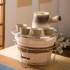 Tetera de Cerámica para el Hogar para Preparar Té con Leche, Estufa de Té, Olla para Preparar Té, Juego para Preparar Té con Parrilla de Carbón