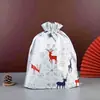 Bolsas de Regalo Navideñas con Cordón de Fábrica, Bolsas para Empaquetar Regalos de Navidad, Bolsas de Almacenamiento, Bolsas de Regalo para Fiestas