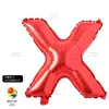 16 pulgadas Grande Rojo Perforado Imitación Hermoso Alfanumérico A~Z 0-9 Habitación de Boda Decoración de Cumpleaños Arreglo Globos