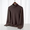 Suéter Nuevo de Color Sólido Simple y de Gama Alta Suéter para Hombre Estilo Coreano Suéter de Cuello Alto de Moda para Hombre Venta al por Mayor Una Pieza Generación