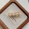 Pinza para el Cabello con Lazo de Perla 2025 Clip para Flequillo de Chica Coreana Clip Popular de Internet para Cabello Roto Pinza Dulce para el Cabello Accesorios para el Cabello