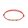 Pulseira Dourada Riqueza Infinita e Fortuna para Mulheres, Atrai Riqueza e Elimina o Azar, Cordão Vermelho Trançado, Unissex, Pulseira da Sorte para o Ano de Nascimento