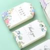 Cartões de Agradecimento Tags de Natal para Pendurar Agradecimento Floral Transfronteiriço Tags de Agradecimento Etiquetas Decoração de Presente Cartões de Cumprimentos