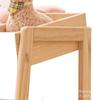 Estantería de Almacenamiento Móvil de Madera Maciza para Sala de Estar del Hogar Estantería de Almacenamiento con Compartimentos para Adornos de Juguetes de Madera Estantería de Almacenamiento Multifuncional
