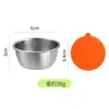 Molheira de aço inoxidável 304 transfronteiriça com tampa de silicone à prova de vazamentos, adequada para culinária ocidental, pimenta do reino, molho de tomate e temperos