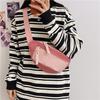 Bolsa de Peito de Nylon de Cor Contrastante Bolsa Transversal Casual Feminina 2024 Nova Estudante Esportiva Personalizada Combina com Tudo Bolsa Pequena Bolsa de Cintura