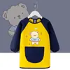 Delantales infantiles hechos a medida con diseños impresos, impermeables y resistentes a las manchas, de manga larga, reversibles, adecuados para preescolar y la hora de comer del bebé, protegiendo la ropa