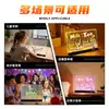 Pizarra acrílica RGB colgante para puestos de mercado nocturno, tablero fluorescente de cambio de color, tablero luminoso para pintar grafitis DIY